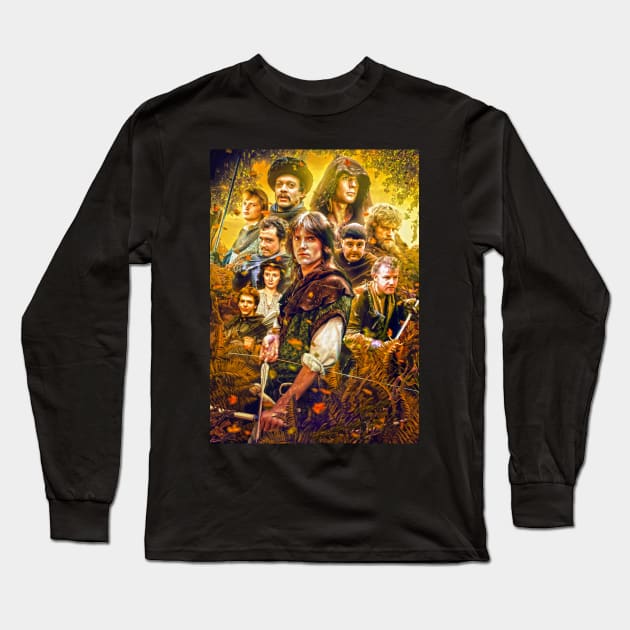 Robin Of Sherwood Long Sleeve T-Shirt by GaudaPrime31